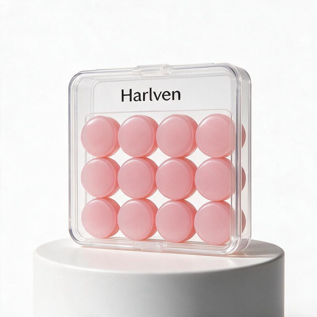Harlven Soft Silicone Sleep Earplugs – Noise Blocking Ear Plugs with Comfortable Pressure-Free Fit, Odorless Reusable Earplugs f - Pink - 12 - image 9