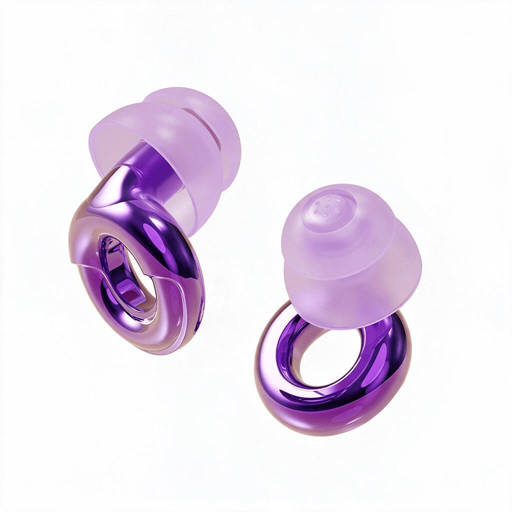 Harlven Noise Reduction Sleep Earplugs – Soft Reusable Ear Plugs Designed for Comfortable Sleep, Snoring Noise Reduction, Work & - Purple - image 5