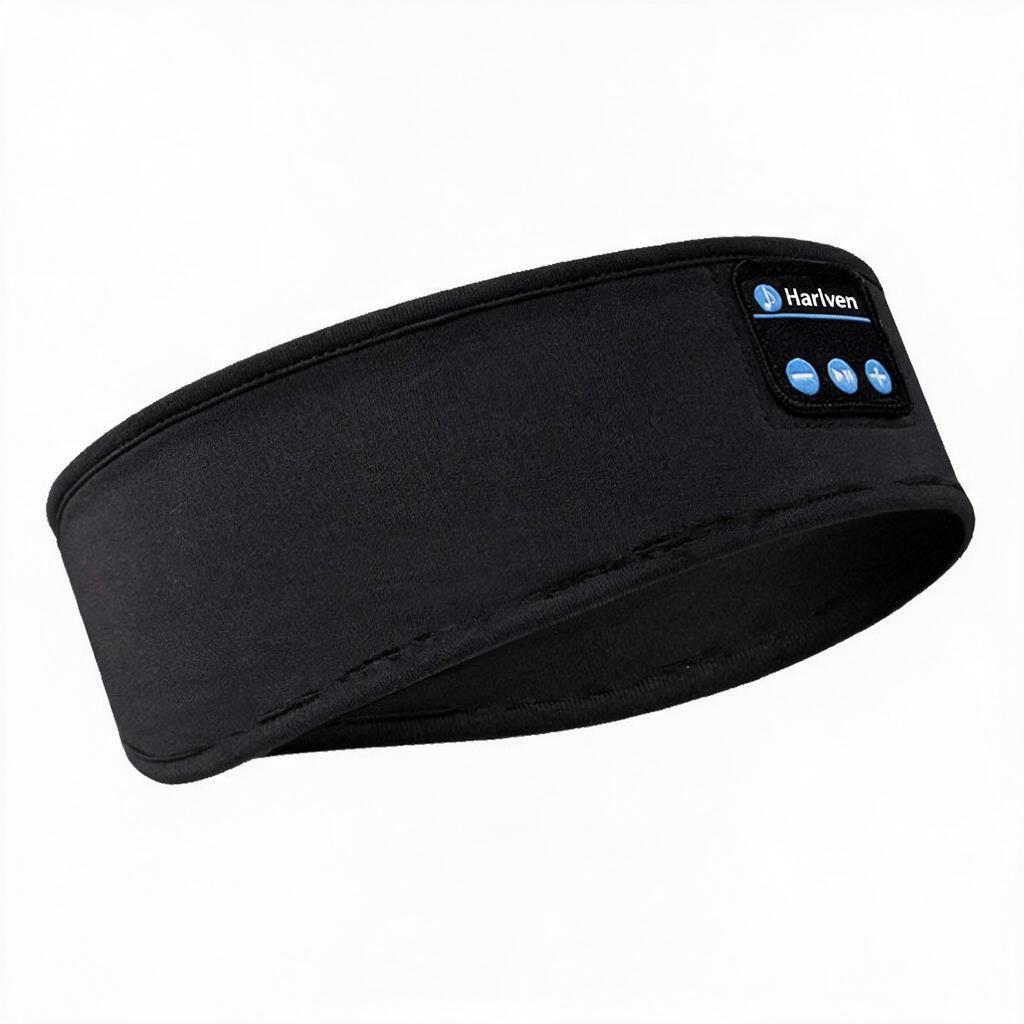 Harlven Sleep Headphones Headband, Stay-in-Place Bluetooth Music Band for Sleep, Yoga & Sports - Black - image 2