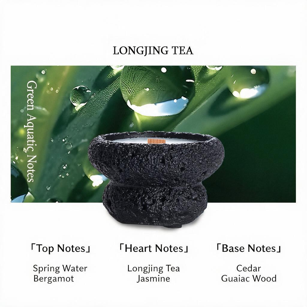 Harlven Nightfall White Noise Candle – Crackling Wooden Wick Soy Candle for Bedtime Relaxation & a Calming Sleep Ritual - Jasmine - image 8