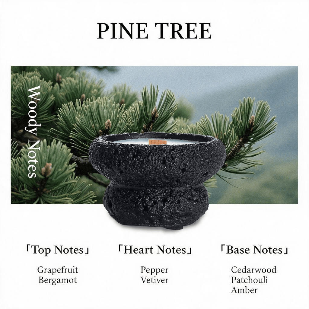 Harlven Nightfall White Noise Candle – Crackling Wooden Wick Soy Candle for Bedtime Relaxation & a Calming Sleep Ritual - Lemon & Vetiver - image 6