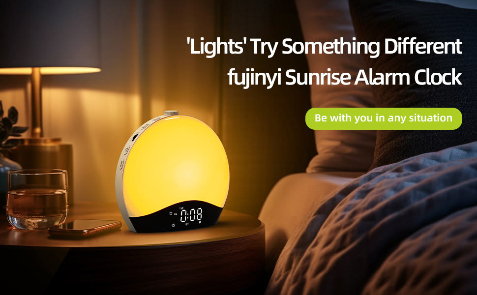 Harlven Sunrise Wake-Up Light with White Noise Machine – Natural Light Alarm Clock for Better Sleep & Gentle Morning Wake Up - image 6
