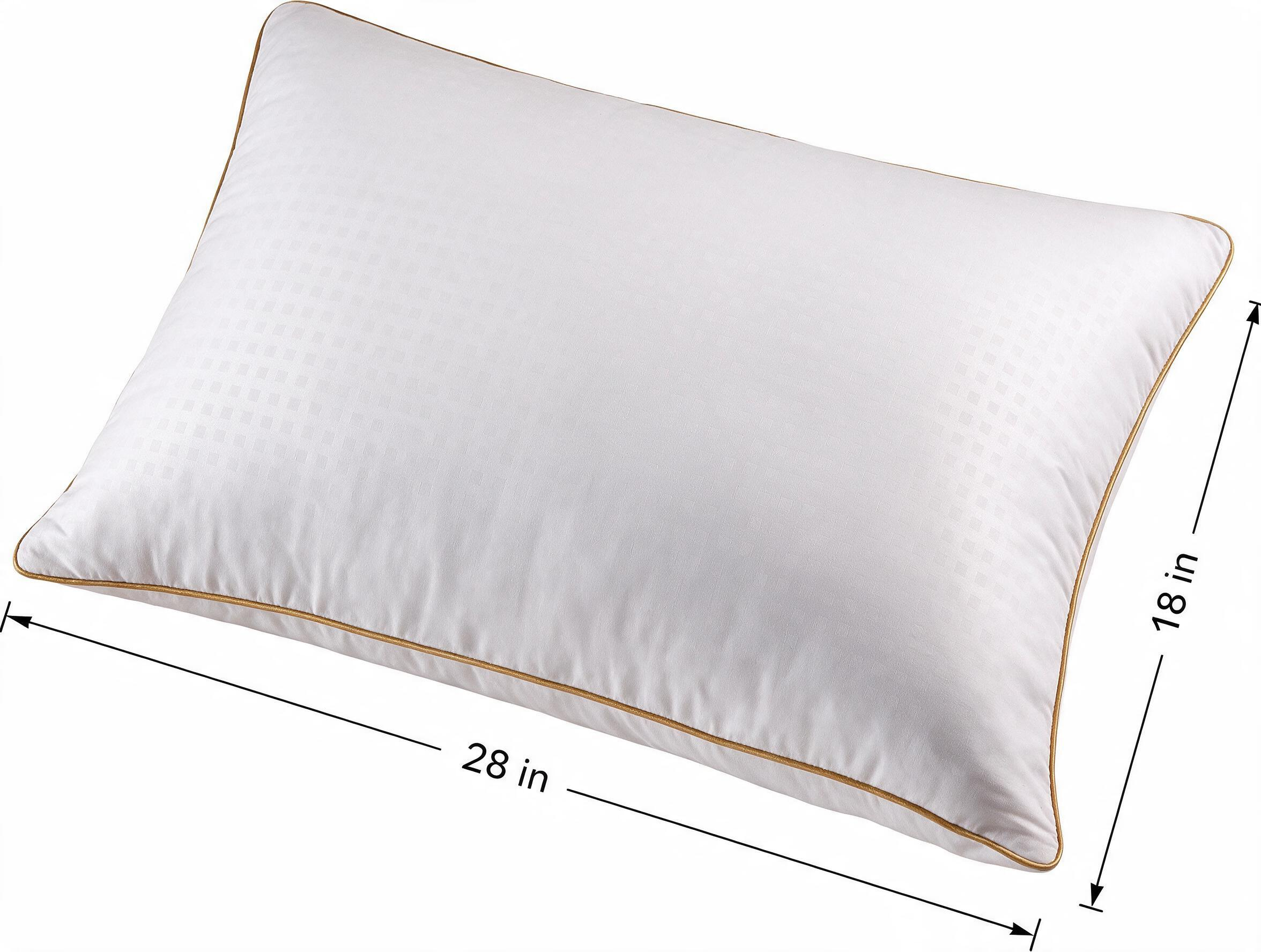 Harlven Plush Pillow Insert – Soft Fluffy Pillow Core for Cozy & Comfortable Sleep - Golden - Queen(pack of 1) - image 3