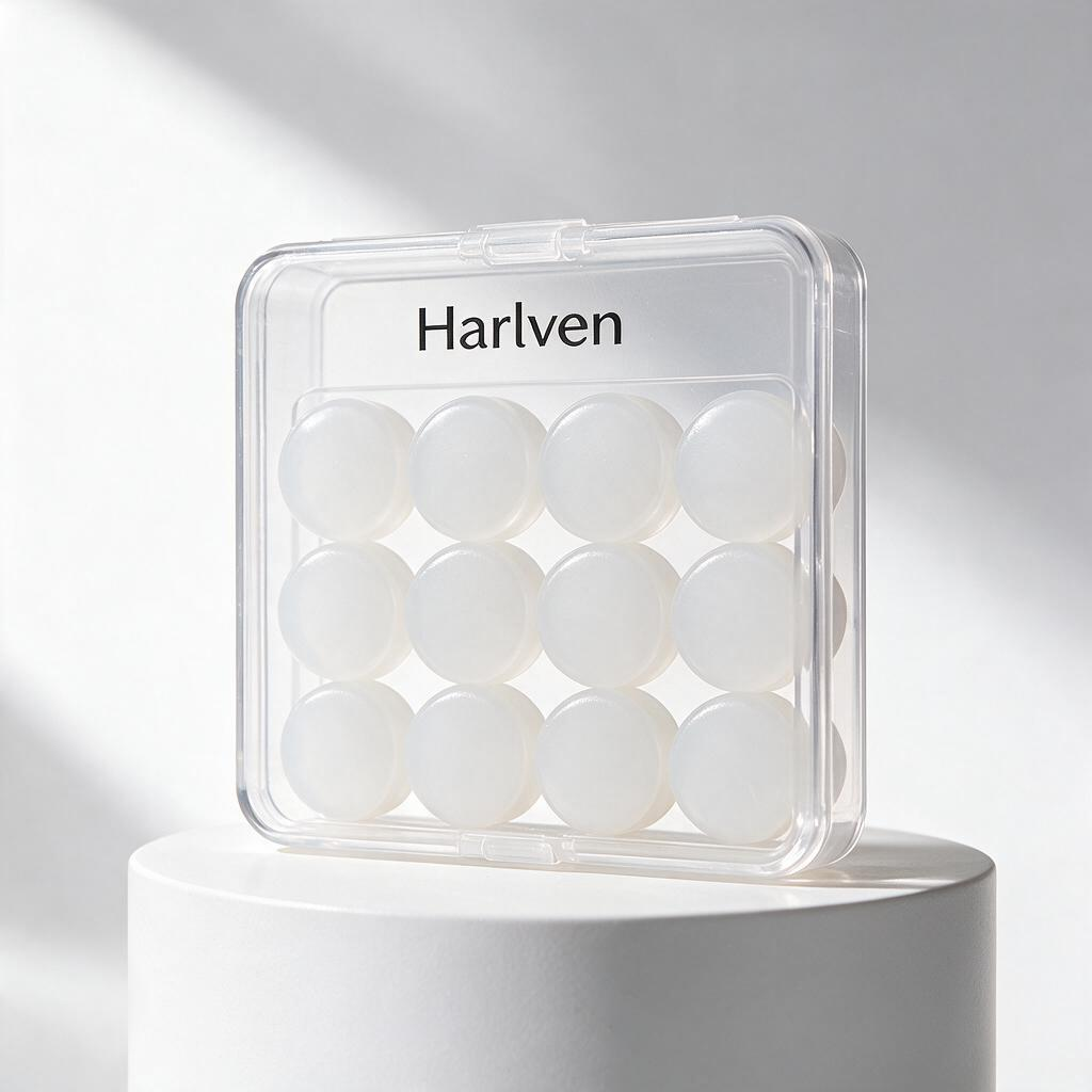 Harlven Soft Silicone Sleep Earplugs – Noise Blocking Ear Plugs with Comfortable Pressure-Free Fit, Odorless Reusable Earplugs f - White - 12 - image 3
