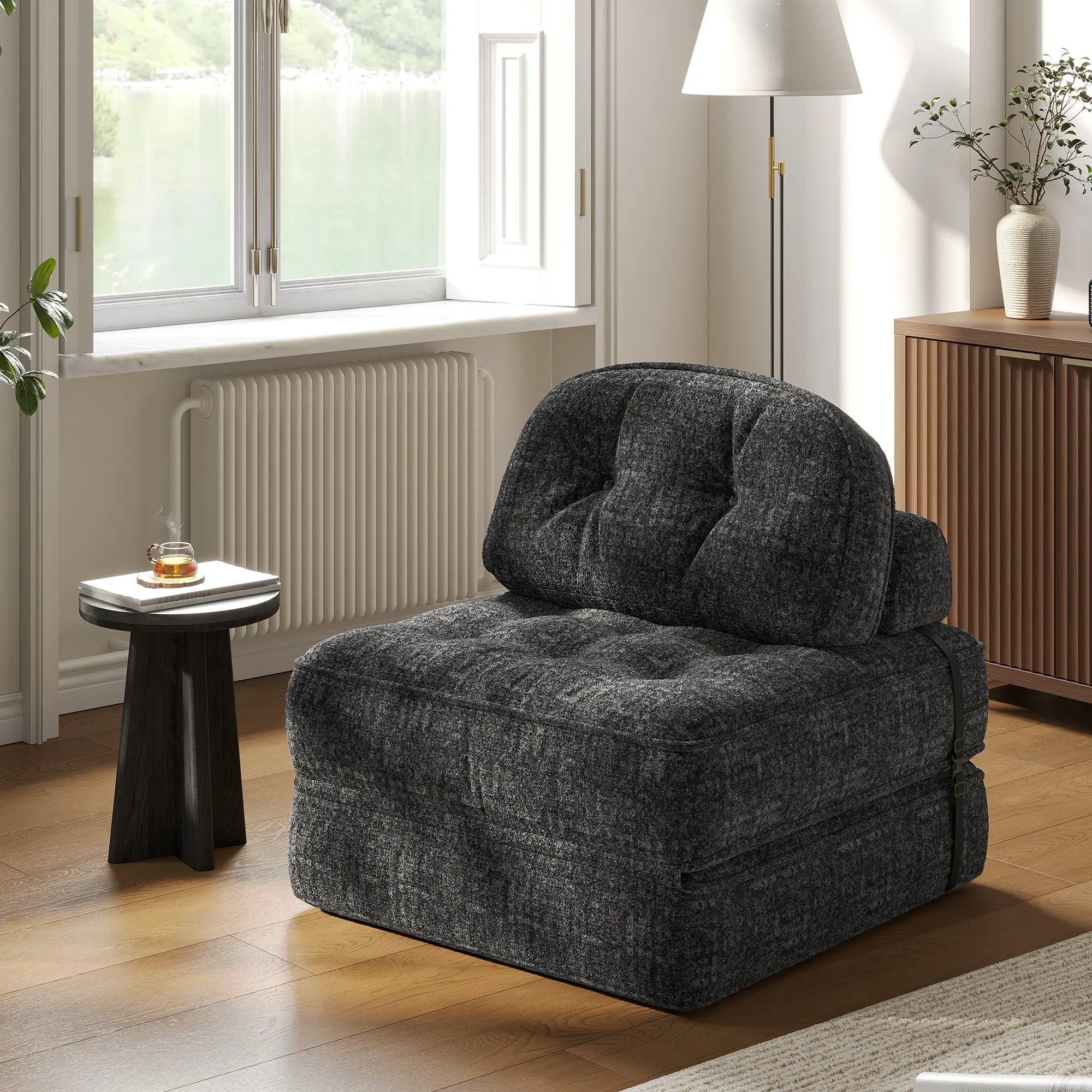 Foldable Velvet Sofa Bed