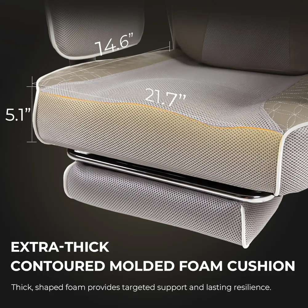 Big and Tall Office Chair with Massage Lumbar Support