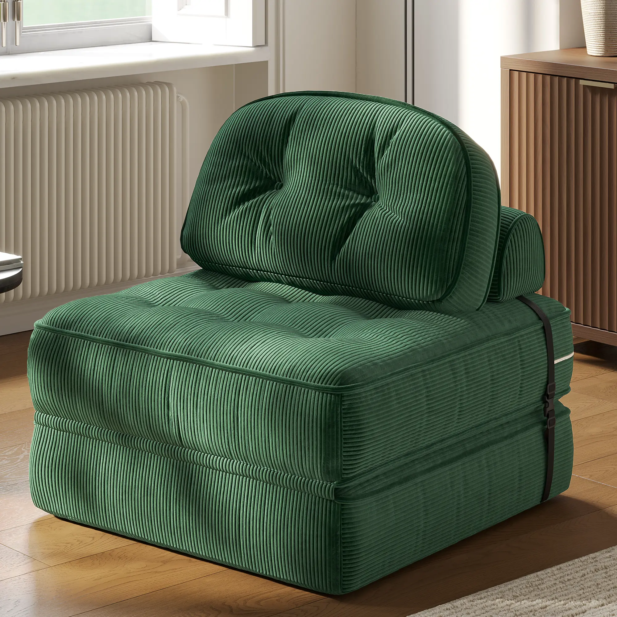 Foldable Velvet Sofa Bed
