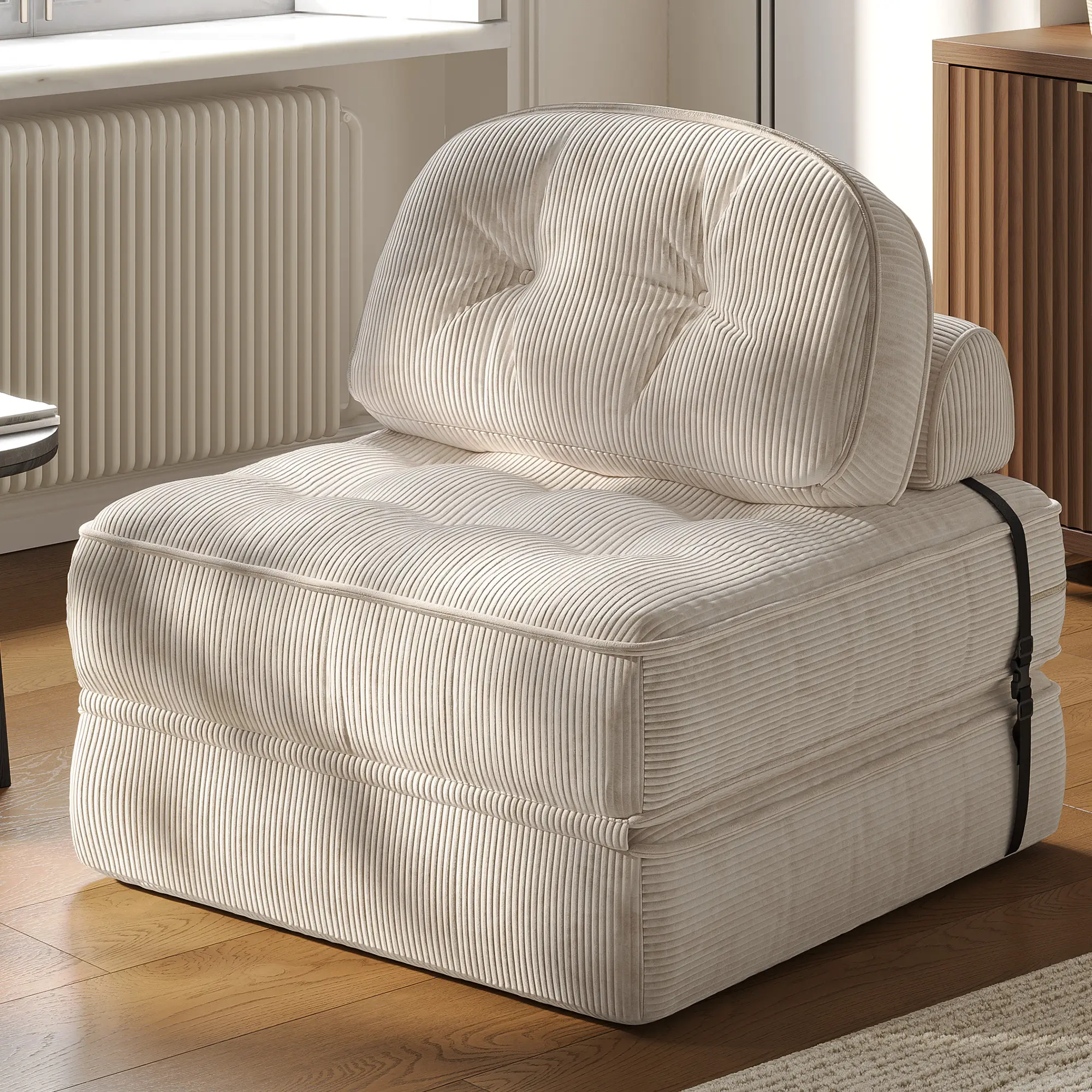Foldable Velvet Sofa Bed