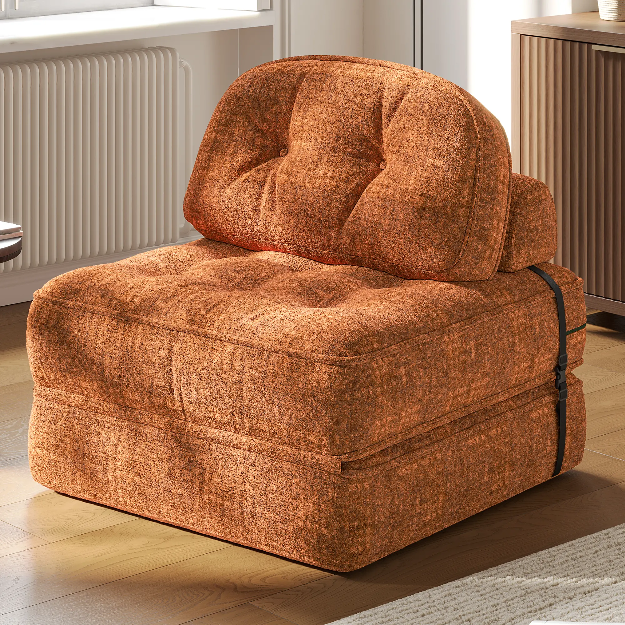 Foldable Velvet Sofa Bed