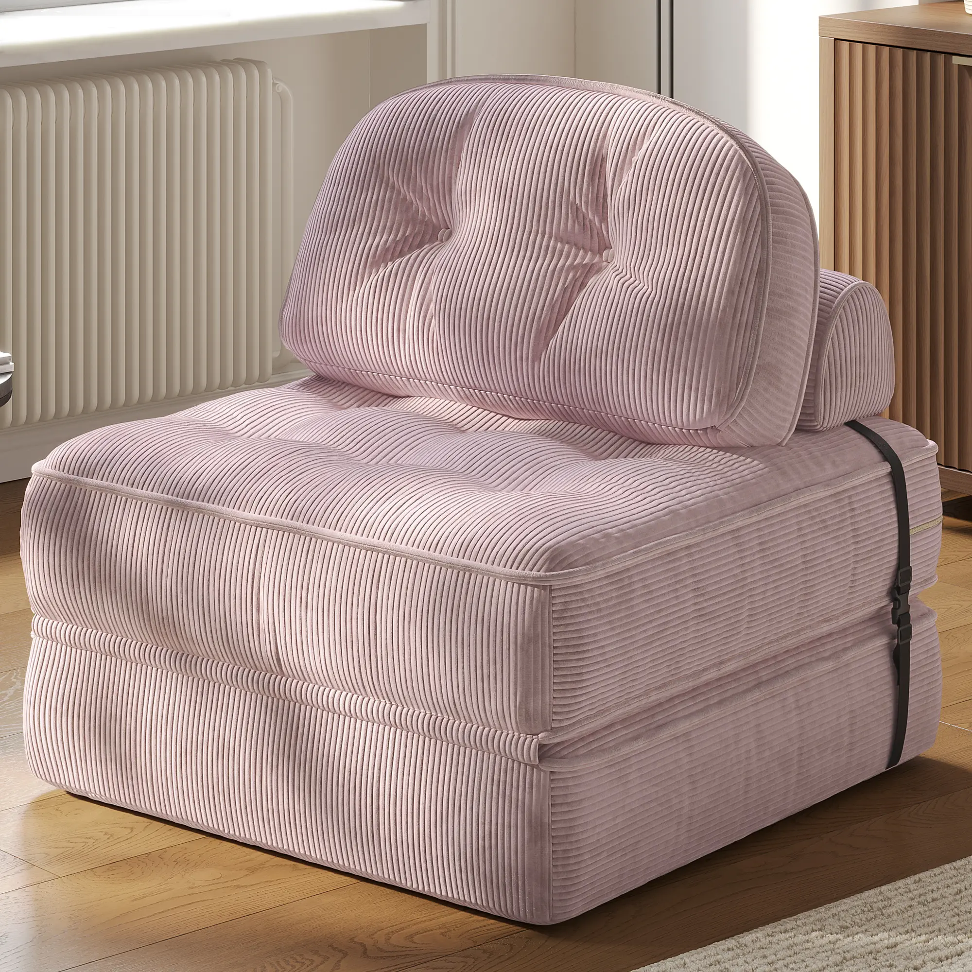 Foldable Velvet Sofa Bed