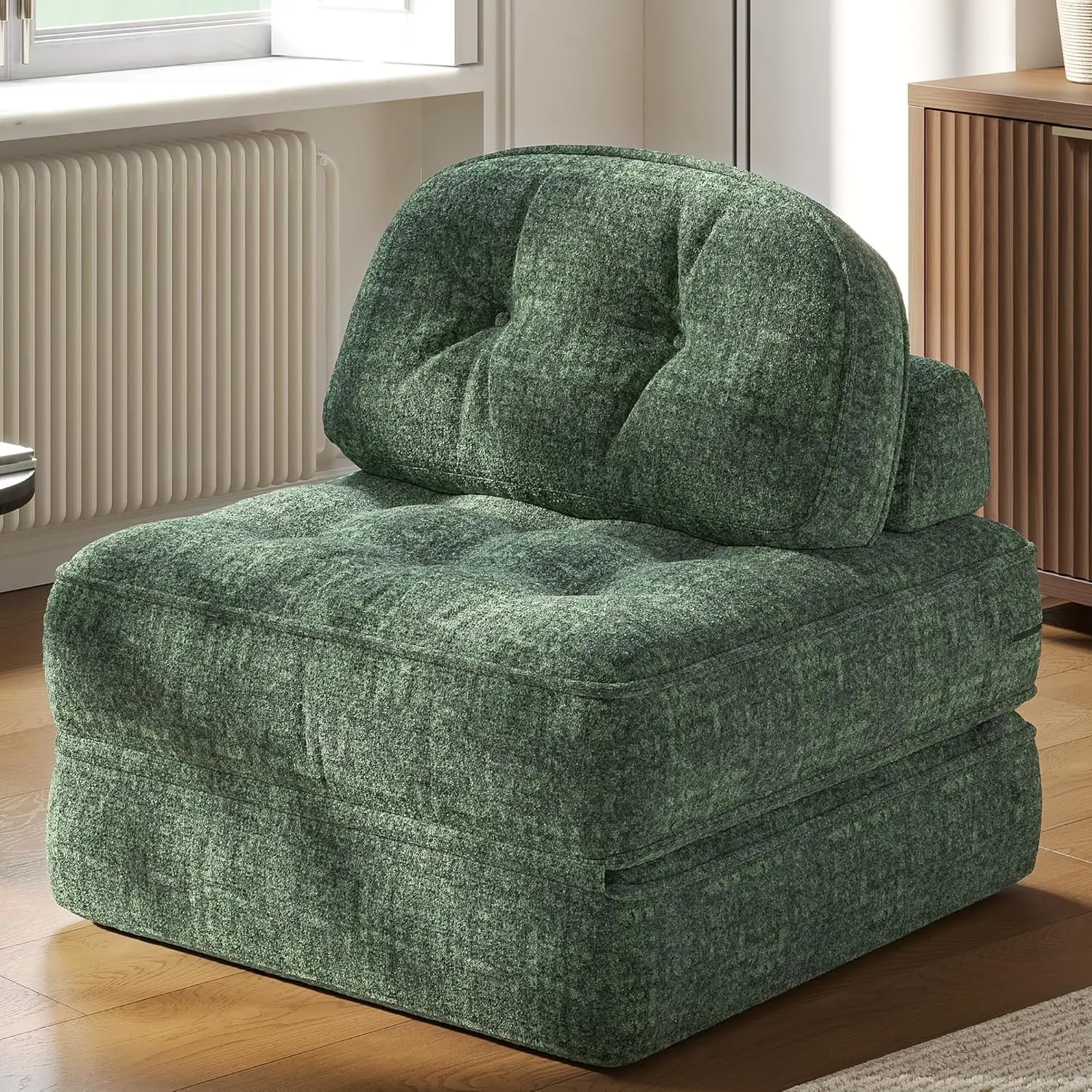Foldable Velvet Sofa Bed