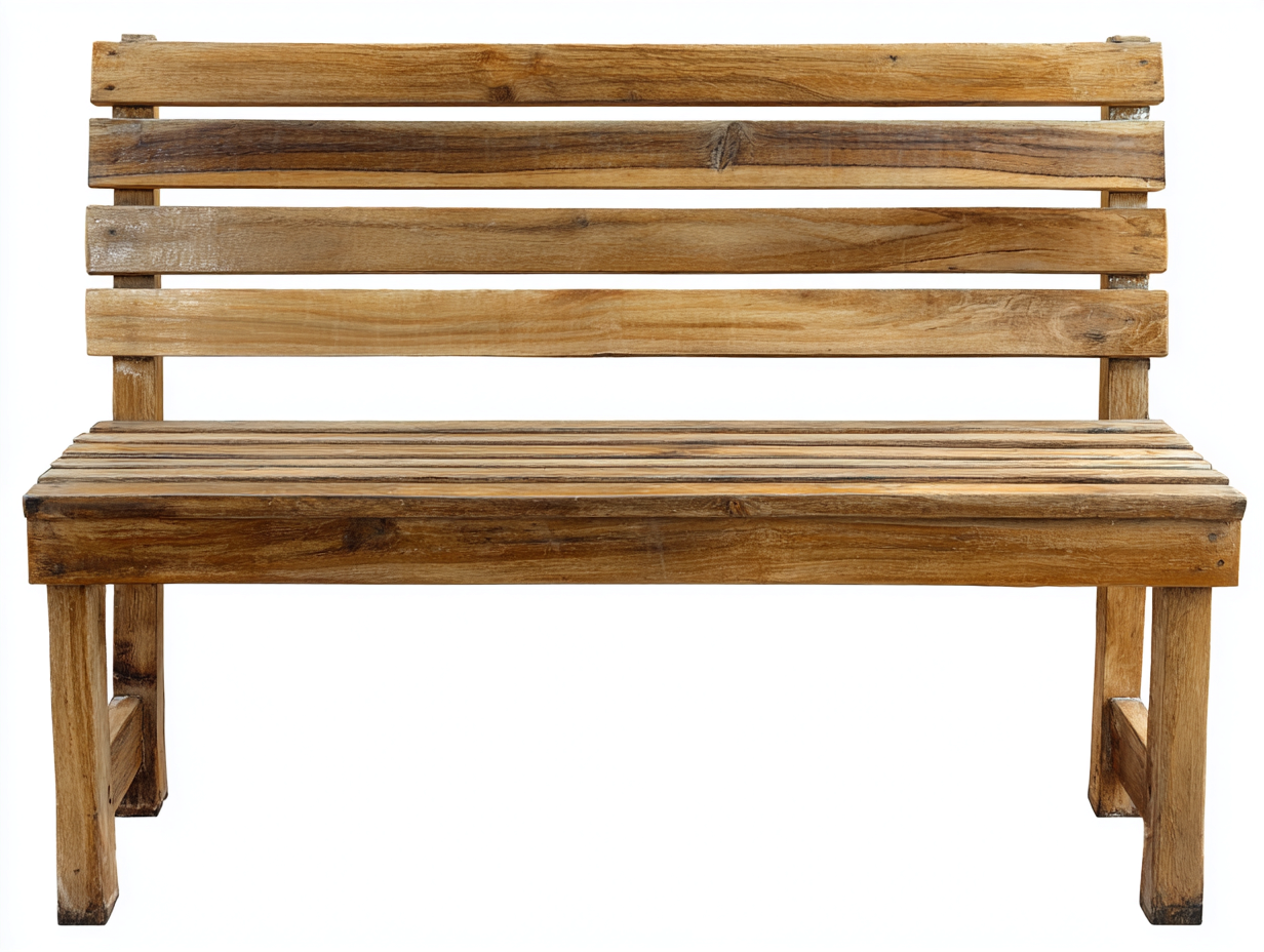 Gartenbank Massivholz 130x52x88 cm braun - klassisches Latten Design-Vosaycorner