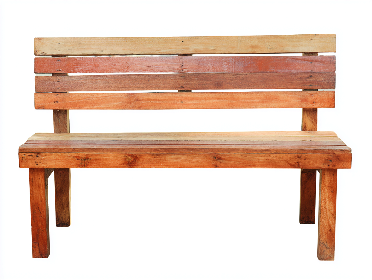 Gartenbank Holz 150x55x85 cm - Naturbraun - klassisches Design-Vosaycorner