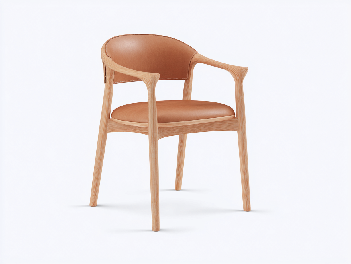 Esszimmerstühle Kunstleder 56x58x80 cm braun modernes Armlehnen Design-Ziradecor