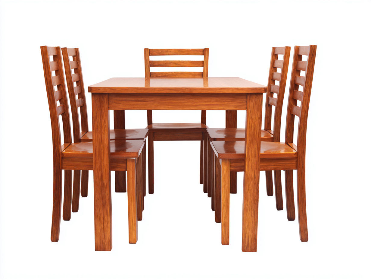 Garten Essgarnituren Massivholz 120x80x75 cm braun - klassisches Essplatz Set-Ziradecor
