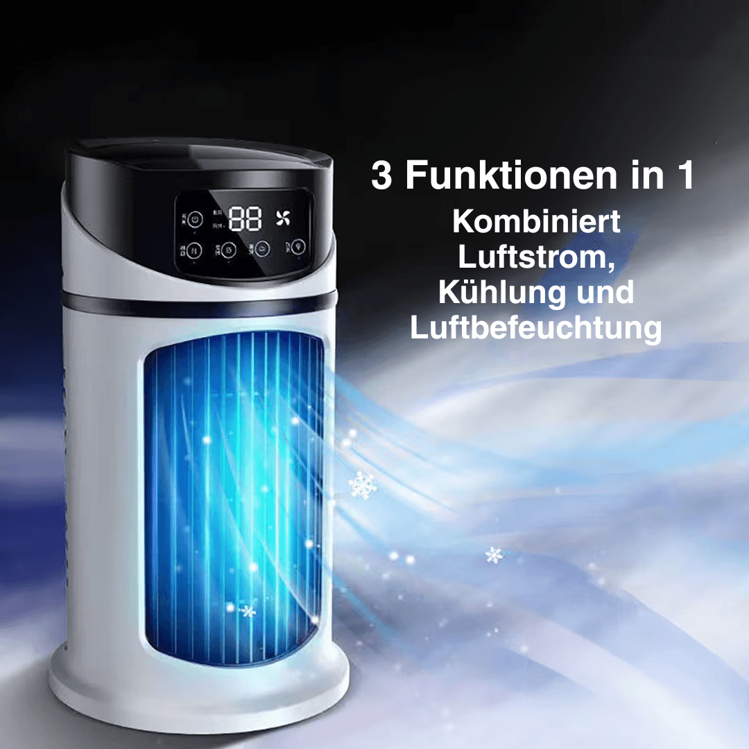 Mini Mobile Klimaanlage 3-in-1 – Kühler, Befeuchter & Luftreiniger