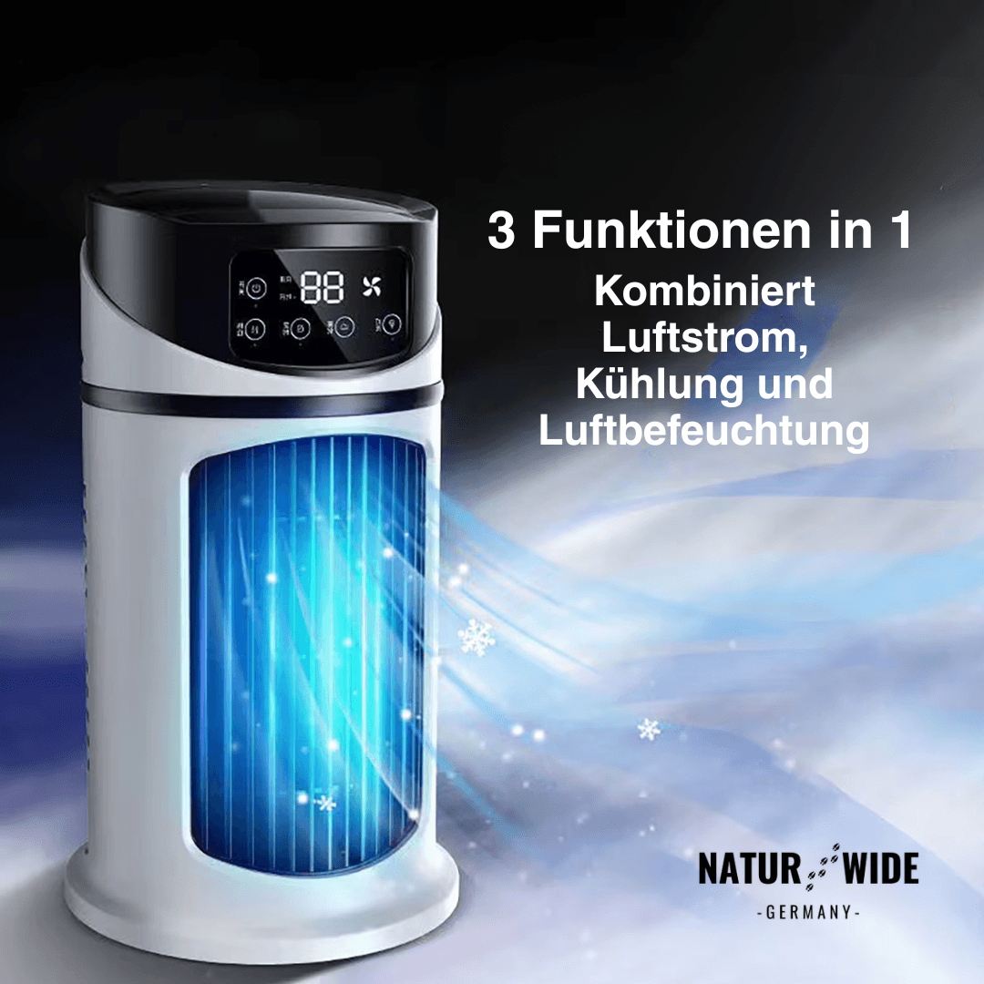 Mini Mobile Klimaanlage 3-in-1 – Kühler, Befeuchter & Luftreiniger