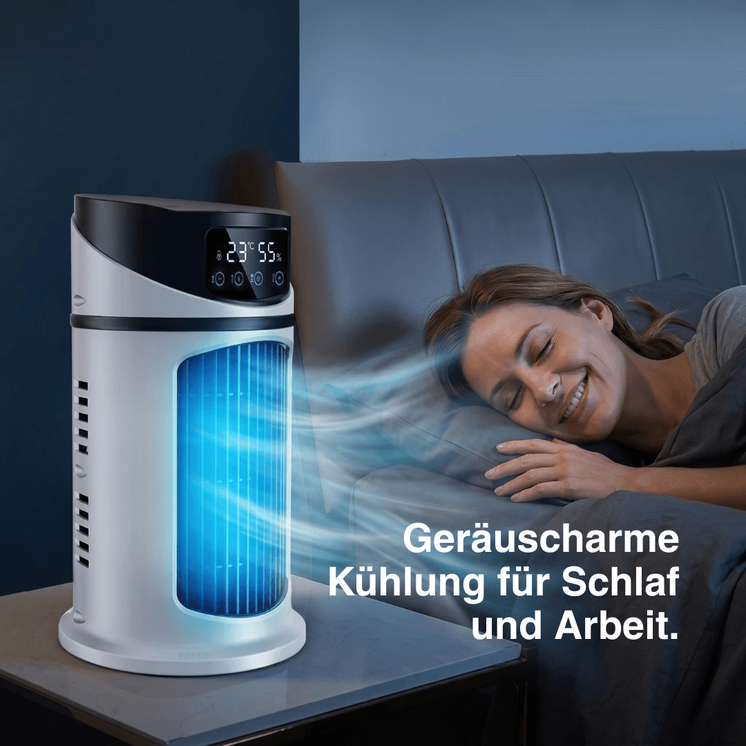 Mini Mobile Klimaanlage 3-in-1 – Kühler, Befeuchter & Luftreiniger