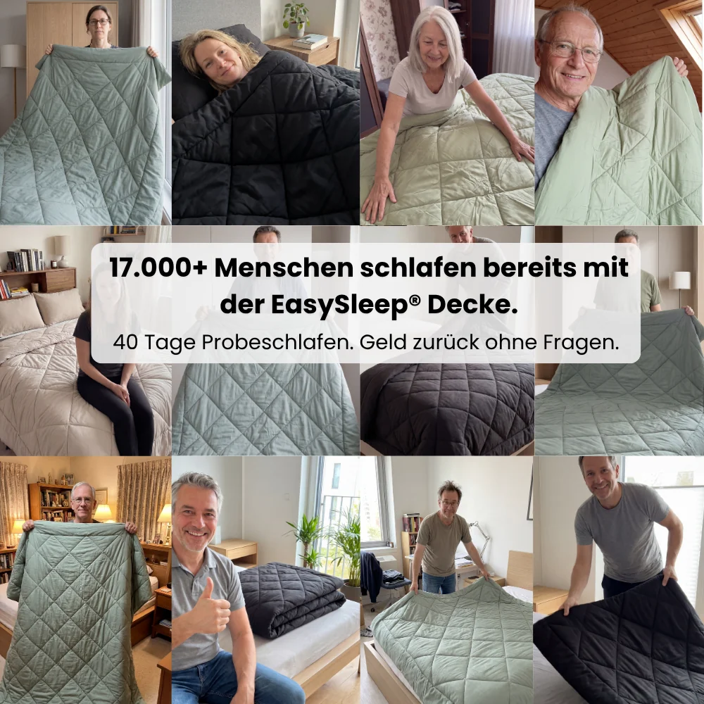 EasySleep® – 2-in-1 Ganzjahresdecke. Schnelltrocknend & ohne Bettwäsche
