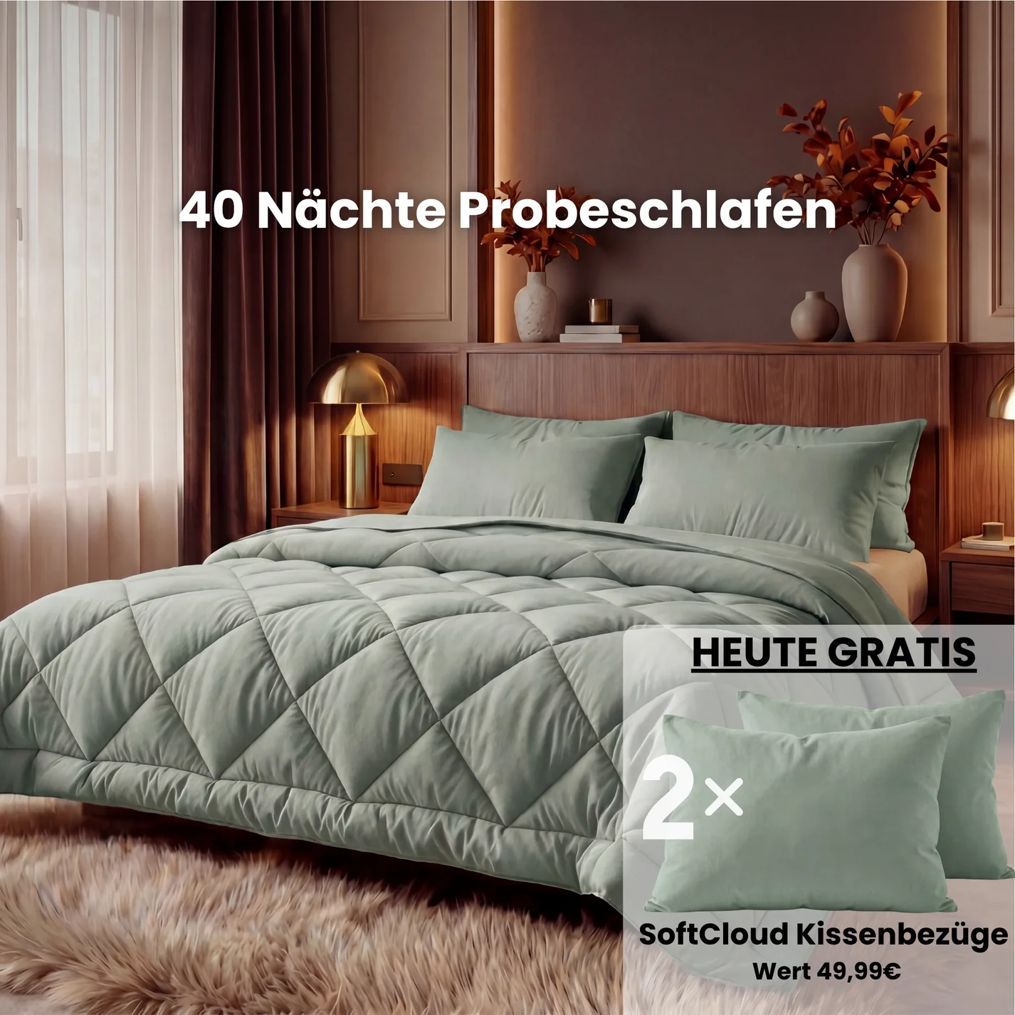 EasySleep® – 2-in-1 Ganzjahresdecke. Schnelltrocknend & ohne Bettwäsche