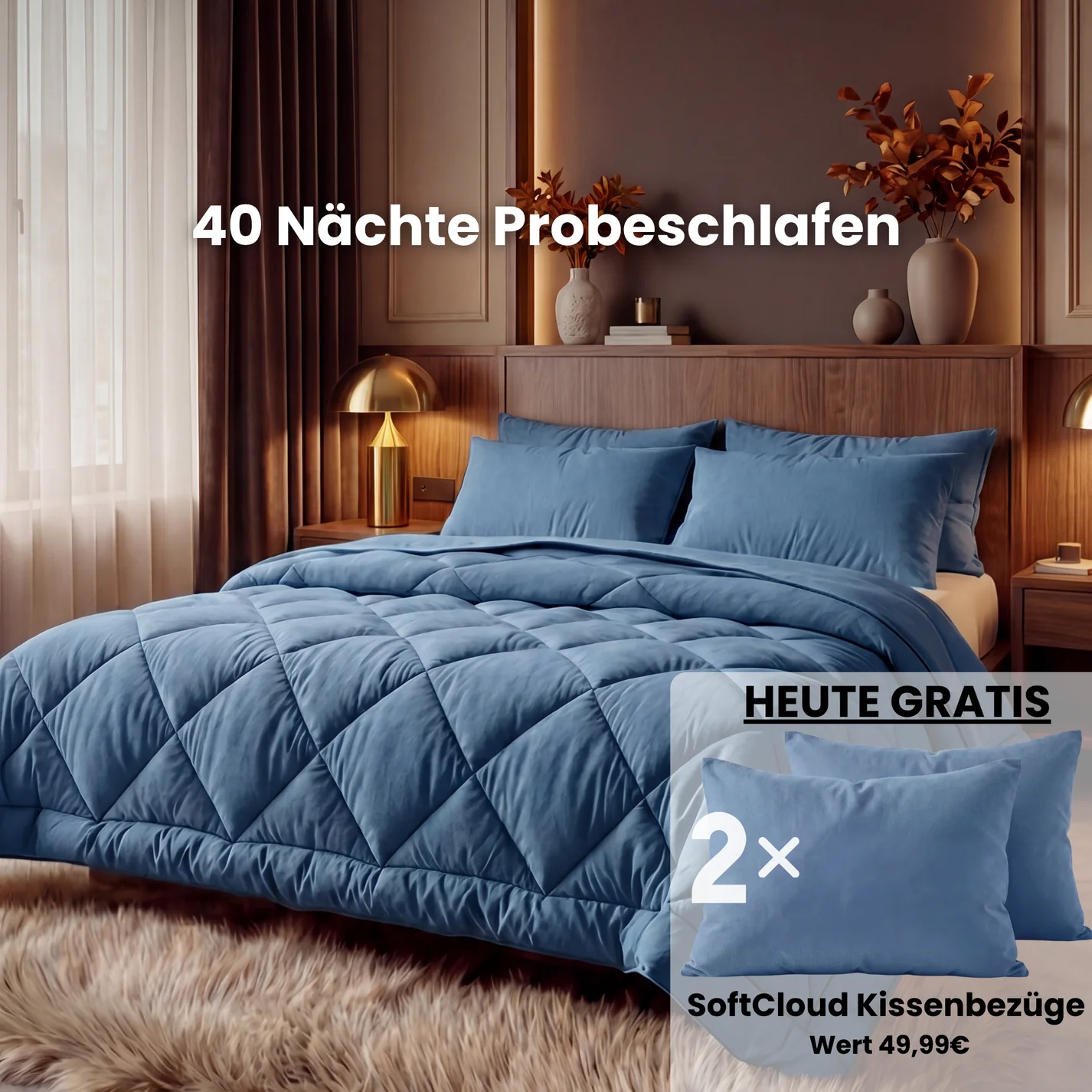 EasySleep® – 2-in-1 Ganzjahresdecke. Schnelltrocknend & ohne Bettwäsche
