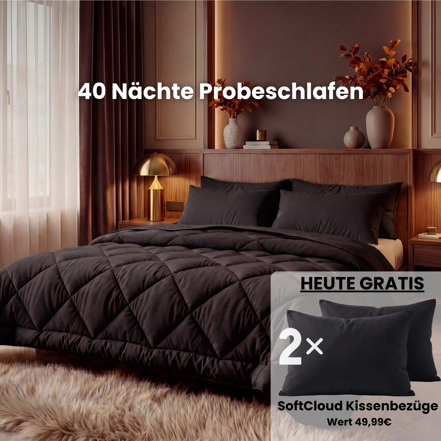 EasySleep® – 2-in-1 Ganzjahresdecke. Schnelltrocknend & ohne Bettwäsche