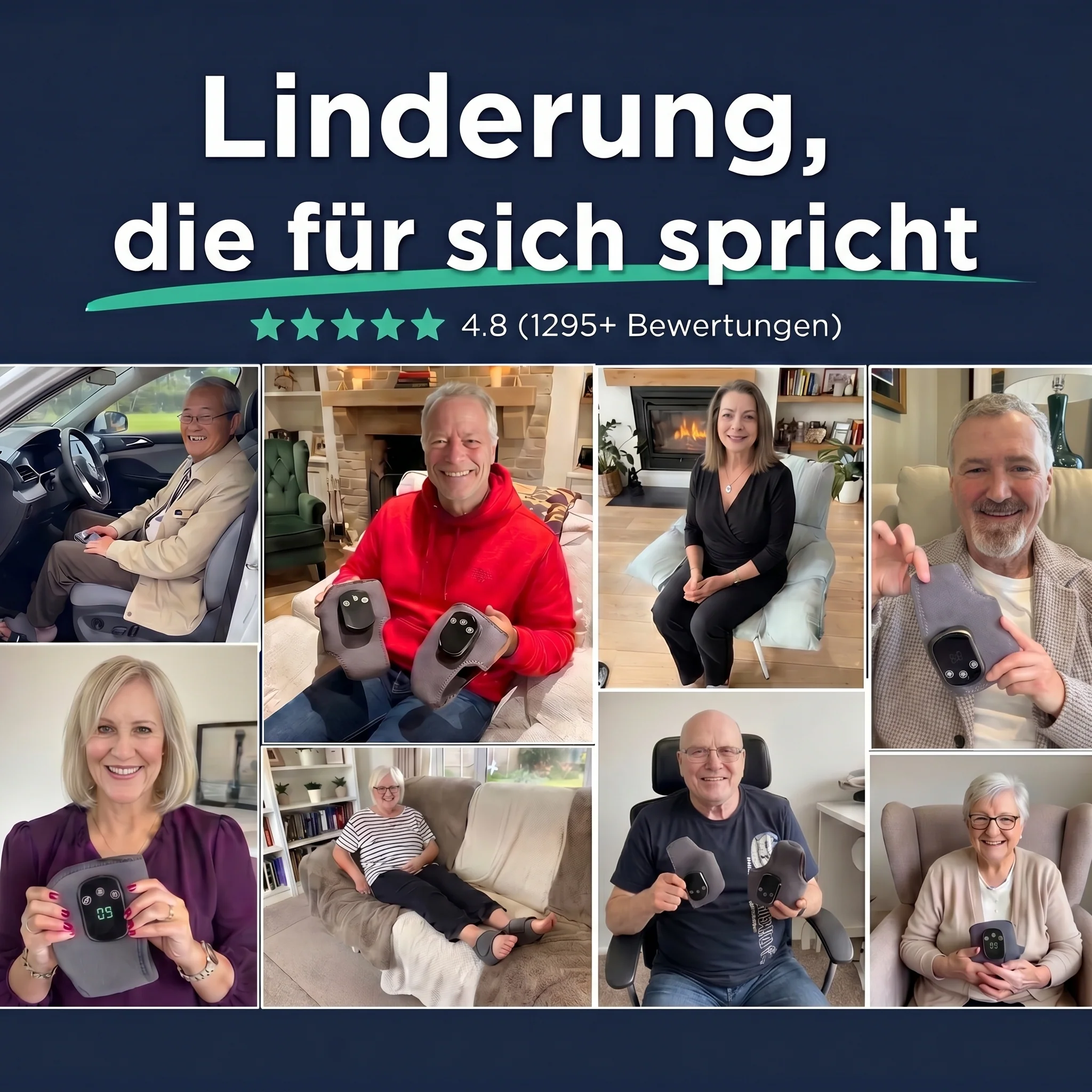 DazzSense 4-in-1 Fußtherapie |  Brennen, Kribbeln & Taubheit in den Füßen natürlich lindern
