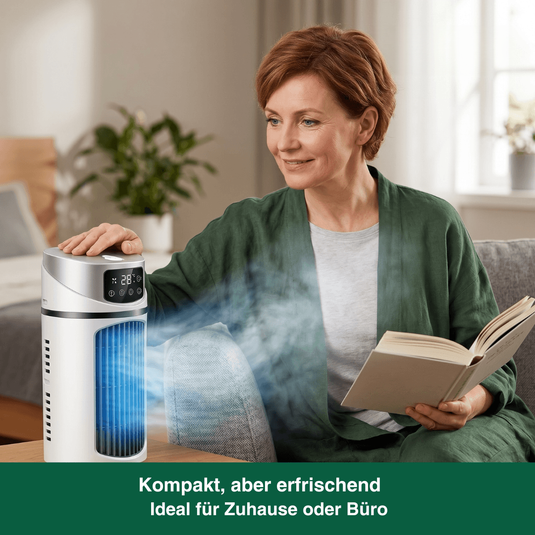 Mini Mobile Klimaanlage 3-in-1 – Kühler, Befeuchter & Luftreiniger