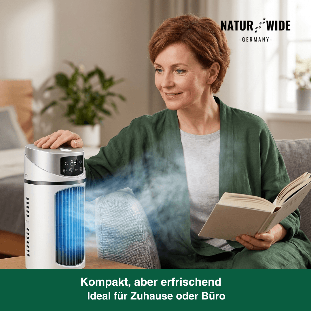 Mini Mobile Klimaanlage 3-in-1 – Kühler, Befeuchter & Luftreiniger