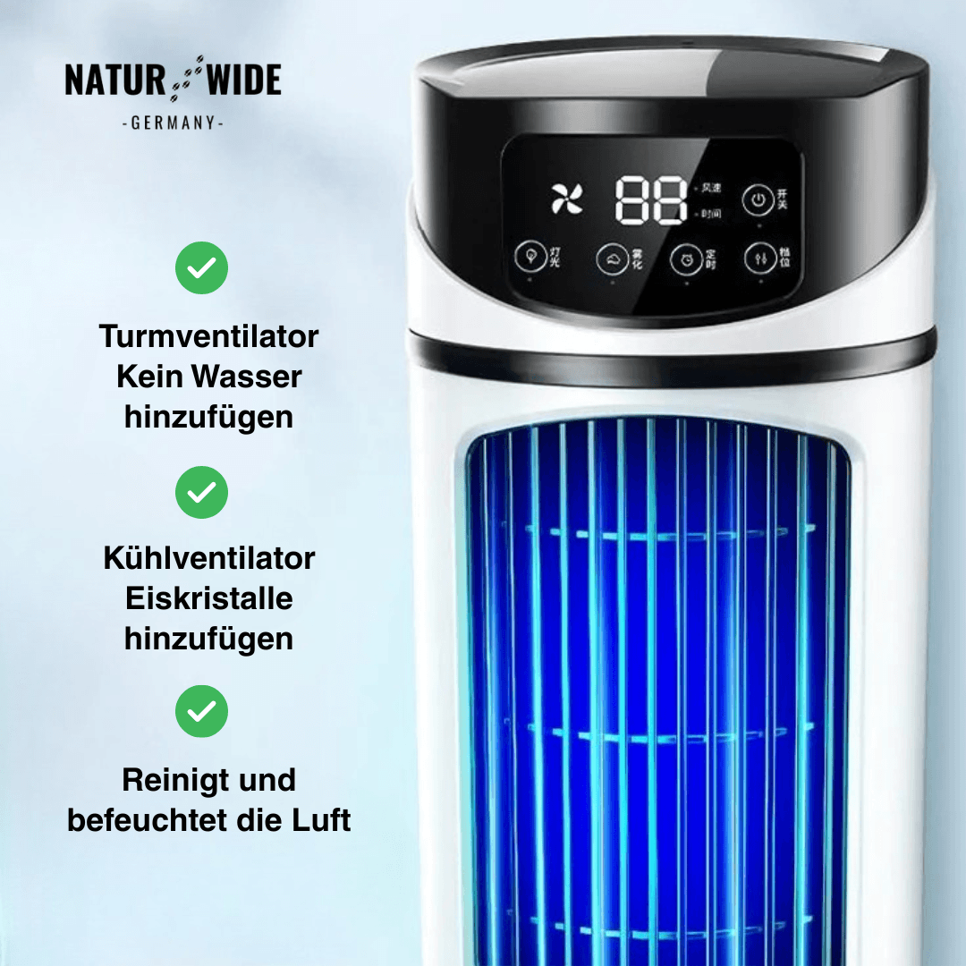 Mini Mobile Klimaanlage 3-in-1 – Kühler, Befeuchter & Luftreiniger