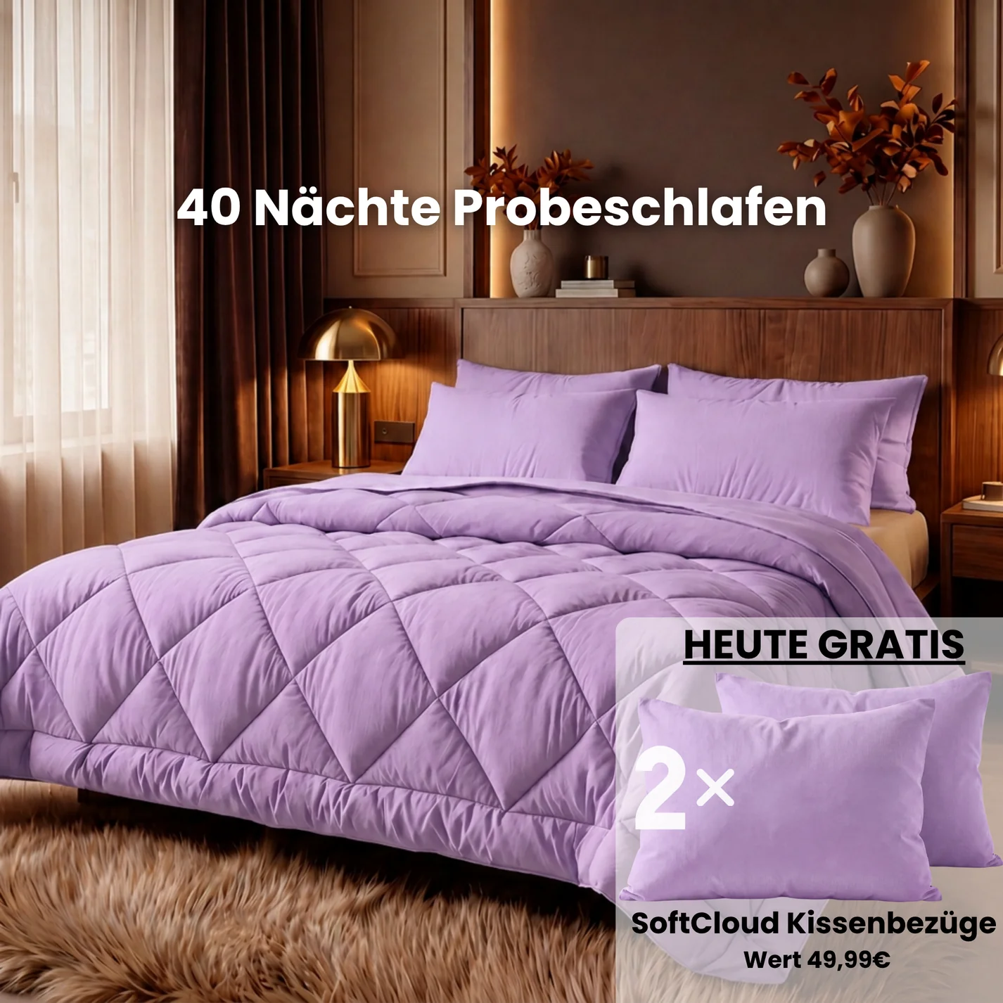 EasySleep® – 2-in-1 Ganzjahresdecke. Schnelltrocknend & ohne Bettwäsche