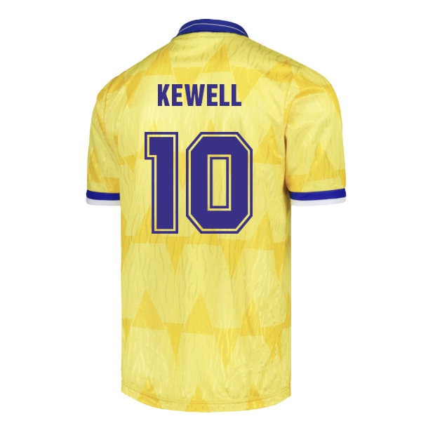 1992 Leeds United Away Kewell #10 Retro Shirt-League Fan Gear