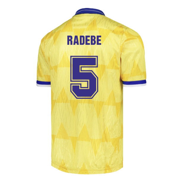 1992 Leeds United Away Radebe #5 Retro Shirt-League Fan Gear