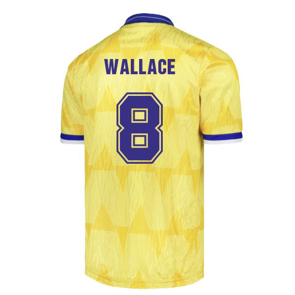 1992 Leeds United Away Wallace #8 Retro Shirt-League Fan Gear