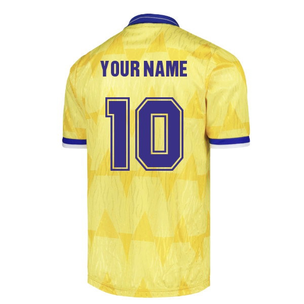 1992 Leeds United Away Retro Shirt (Your Name)-League Fan Gear