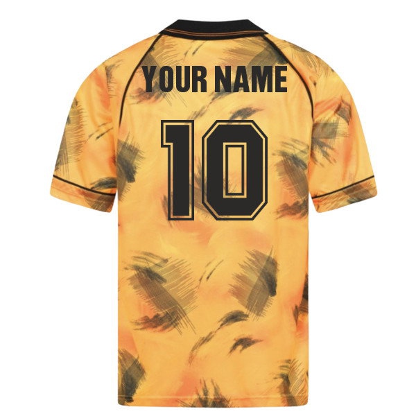 1993 Wolverhampton Wanderers Home Retro Shirt (Your Name)-League Fan Gear