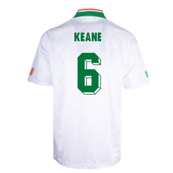 1994 Ireland World Cup Keane #6 Away Shirt-League Fan Gear