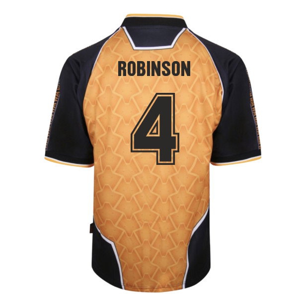 1996 Wolverhampton Wanderers Robinson #4 Home Shirt-League Fan Gear