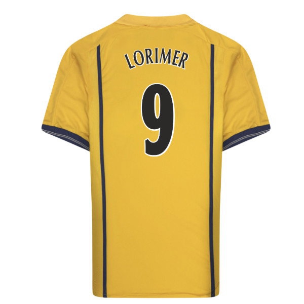 2001 Leeds United Away Lorimer #9 Retro Shirt-League Fan Gear
