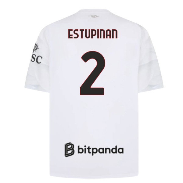2026/27 AC Milan Estupinan #2 Away Shirt-League Fan Gear