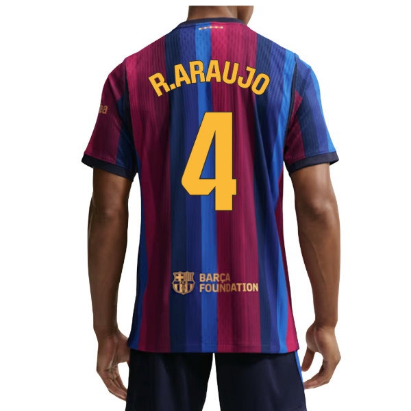 2026/27 Barcelona Pro Edition Aero-Fit Match R.Araujo #4 Home Shirt-League Fan Gear