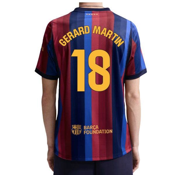 2026/27 Barcelona Gerard Martin #18 Home Shirt-League Fan Gear