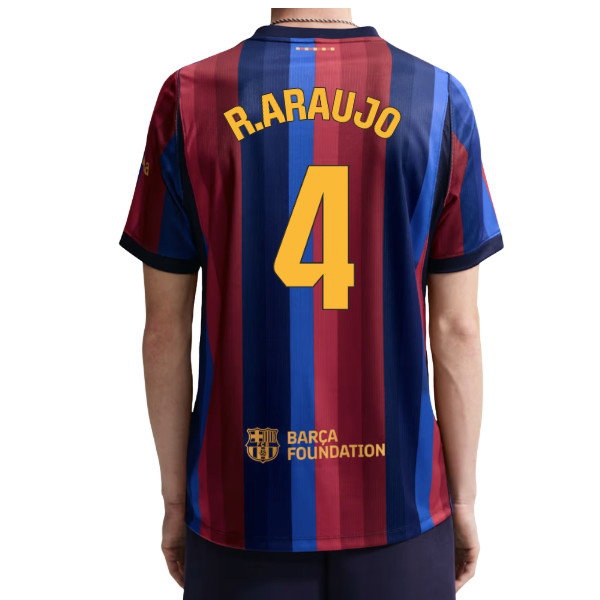 2026/27 Barcelona R.Araujo #4 Home Shirt-League Fan Gear