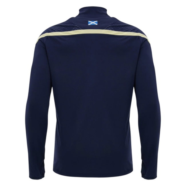 2026/27 Scotland Rugby 1/4 Zip Training Top (Navy) - Kids-League Fan Gear