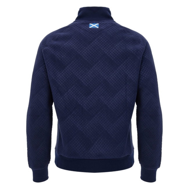 2026/27 Scotland Rugby Travel Full Zip 3D Fleece (Navy) - Kids-League Fan Gear