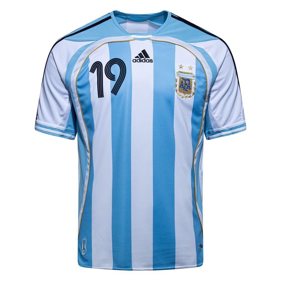 Argentina Home Shirt 2006 Messi 19-League Fan Gear