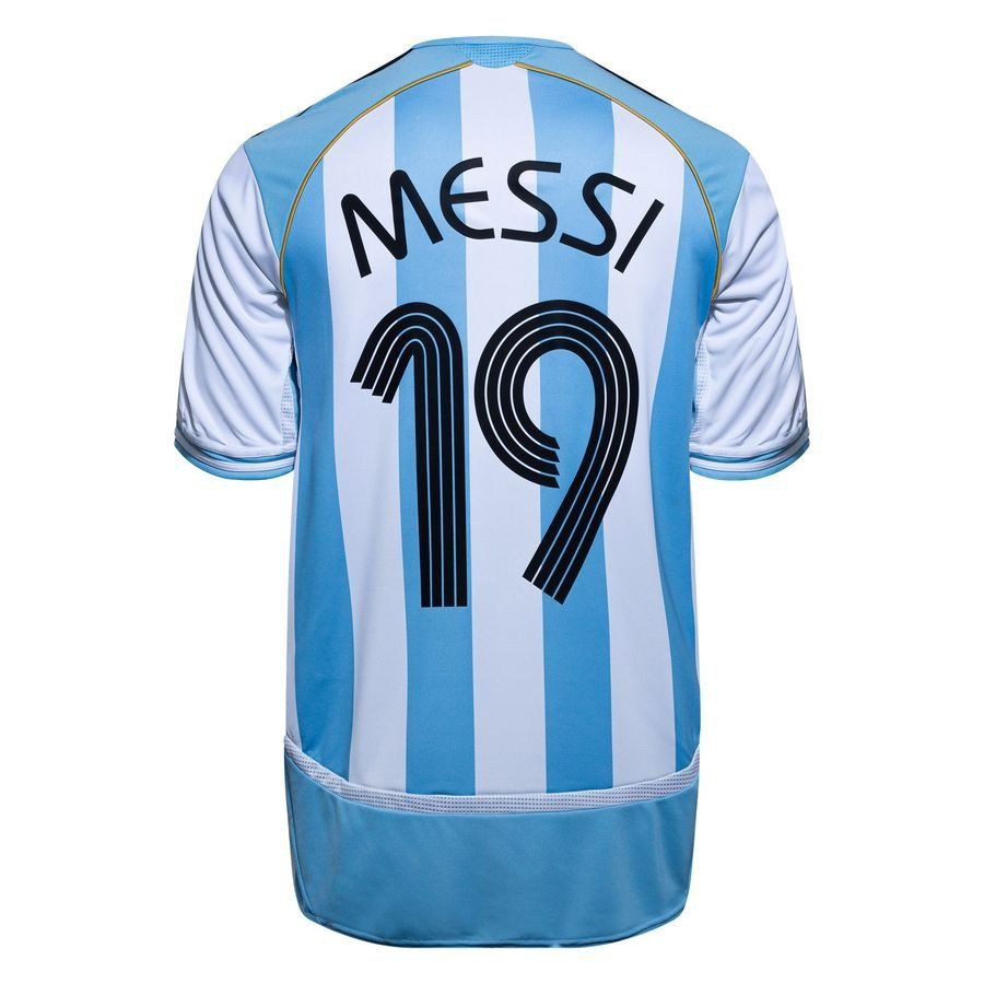 Argentina Home Shirt 2006 Messi 19-League Fan Gear