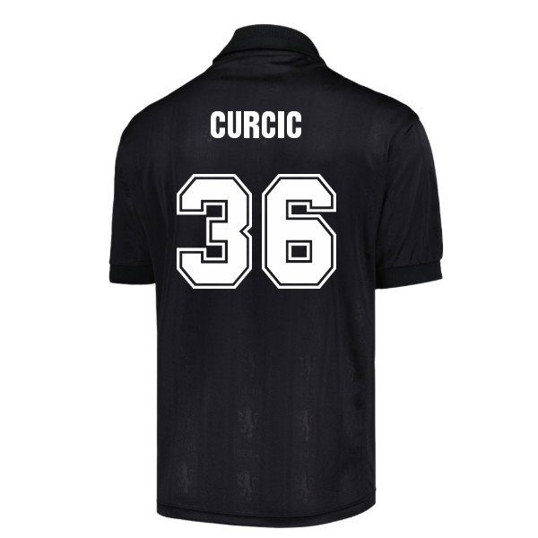 Aston Villa 1996 Black Out Curcic #36 Retro Shirt-League Fan Gear