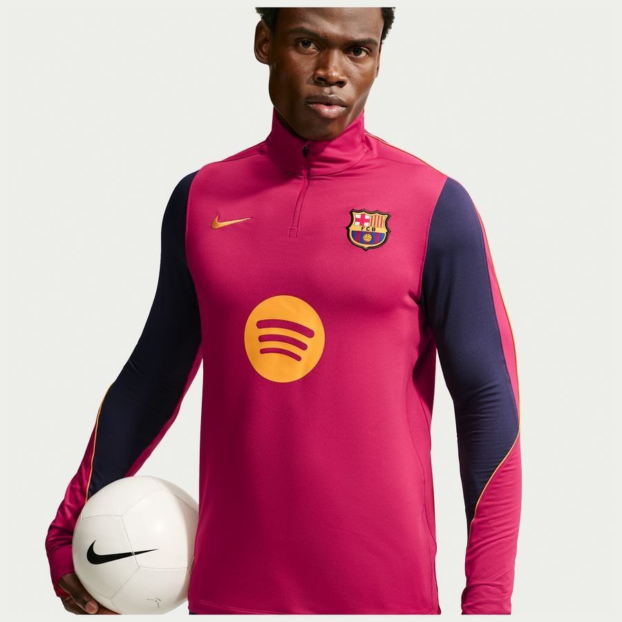 Barcelona Training Shirt Dri-FIT Strike - Noble Red/Blackened Blue/Mineral Yellow-League Fan Gear