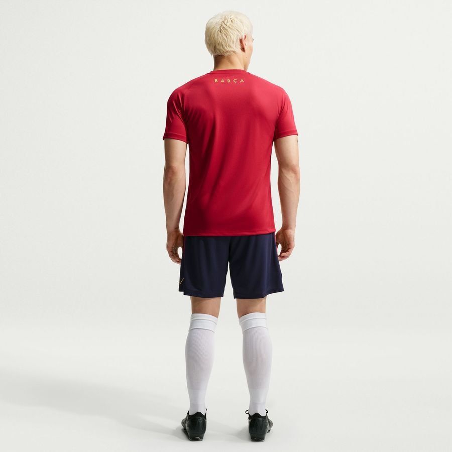 Barcelona Training Shorts Dri-FIT Strike - Blackened Blue/Noble Red/Mineral Yellow-League Fan Gear